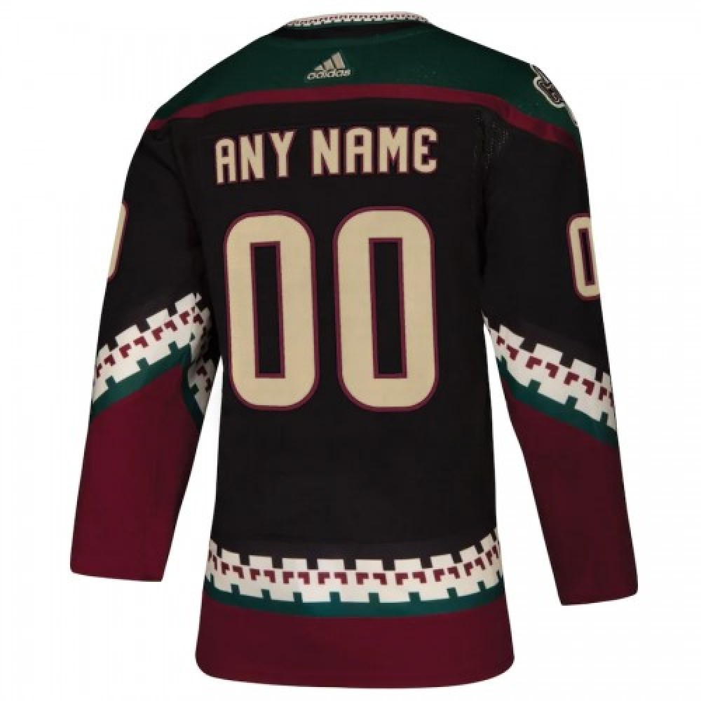 Men's Arizona Coyotes adidas Black Alternate Authentic Custom Jersey-Pro Kit Vault | Brand New 26/27 Sports Jerseys